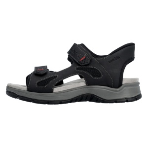 Sandale barbati, Rieker, 26953-00-Negru, sport, piele ecologica, cu talpa groasa, negru
