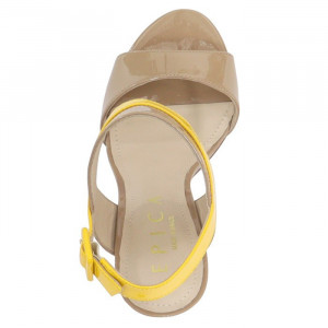 Sandale dama Epica OE1371-569-568-B2-L-Bej elegant piele naturala cu toc bej