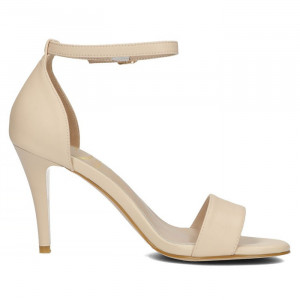 Sandale dama Filippo DS4430-23-BE-Bej elegant piele naturala cu toc bej
