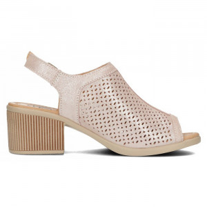 Sandale dama Filippo DS4475-23-PI-Roz elegant piele naturala cu toc roz