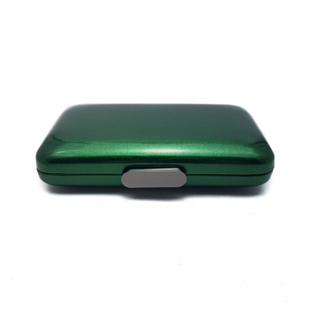 Clutch piele ecologica lacuita, Tia accesorii, verde intens - Img 2