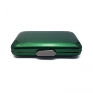 Clutch piele ecologica lacuita, Tia accesorii, verde intens - Img 2