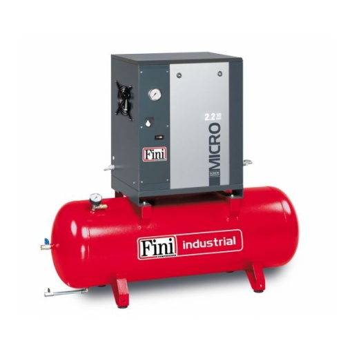 Compresor de aer cu surub Fini MICRO SE 2.2-10M-200, 230 V, 200 l, 2.2 kW, 10 bar, 240 l/min