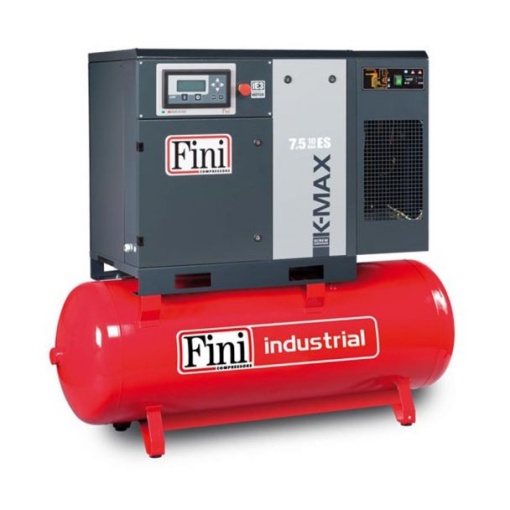 Compresor cu surub Fini K-MAX 7.5-10-500 ES, 500 l, 7.5 kW, 10 bar, 1050 l/min, cu uscator