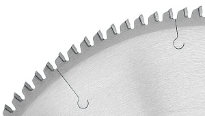 Disc de debitat Aluminiu & PVC 250 x 3.2 x 32 Z=80 - Img 3