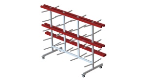 TYT 600 Carucior cu suport orizontal pentru profile - Img 1