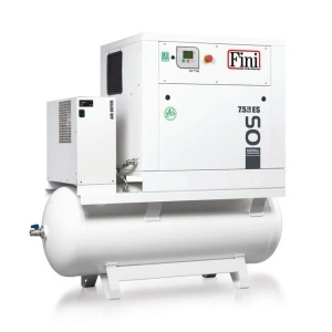 Compresor aer Fini OS 7.5-10-500 ES, butelie aer 500 l, 7.5 kW, 10 bar, 650 l/min aer refulat, uscator incorporat