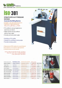 ISO 301 - Utilaj de frezat montantI automat (PVC si Al)