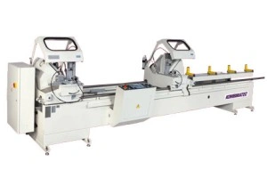 DGS450 Utilaj automat de debitat profile PVC si Al dublu cap (computerizat, ⌀-disc 550mm)