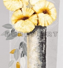 Poster decorativ ''Flori galbene in vaza II''