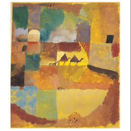 Poster decorativ Klee "Doi dromaderi si un asin"