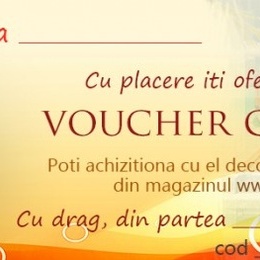 Voucher cadou de la 50 pana la 250 lei