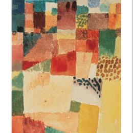 Poster abstract Klee "Hammamet"