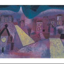 Poster decorativ modern Klee "Peisaj de iarna"