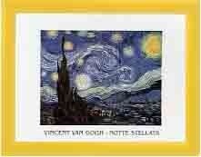 Poster Van Gogh "Noapte instelata" - inramat