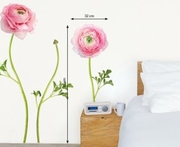 Sticker de perete cu flori "Ranunculus"