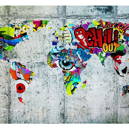 Fototapet - Map - Graffiti - Img 4