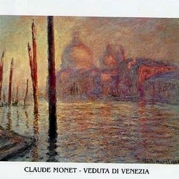 Poster Monet Veduta di Venezia 80x60 cm