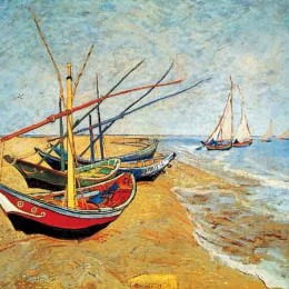 Poster Van Gogh Barci pe plaja