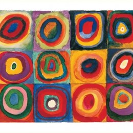 Poster Kandinsky, Studiu de culoare la patrate