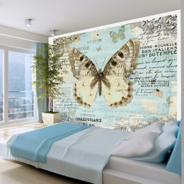 Fototapet - Postcard with butterfly