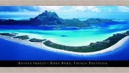 Poster "Bora Bora" inramat