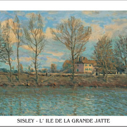 Poster Sisley "Insula grande Jatte"