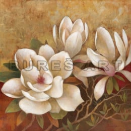 Tablou decorativ Flori de magnolie, inramat