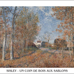 Poster Sisley "Un colt de padure la Sablons"