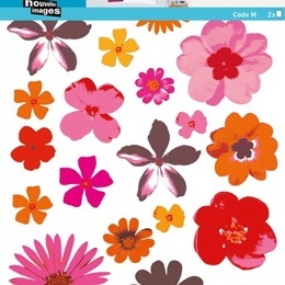 Sticker decorativ "Flori pop"