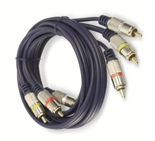 Cablu 3 RCA - 3 RCA 1.5M Gold