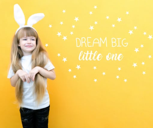 Sticker copii Dream big little one