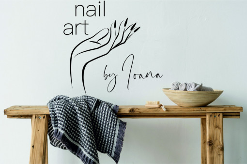 Nail Art - sticker personalizat salon manichiura