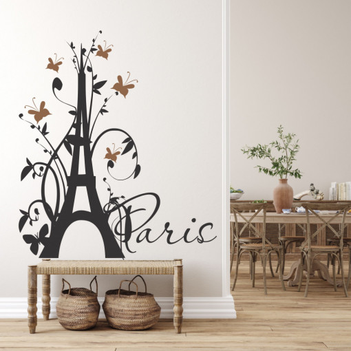 Turnul cu fluturi- sticker decorativ