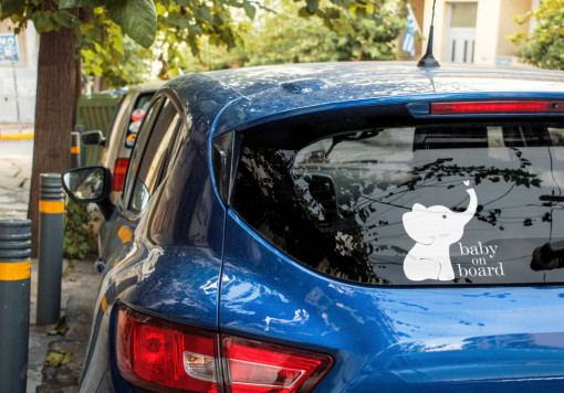 Sticker auto - elefantel