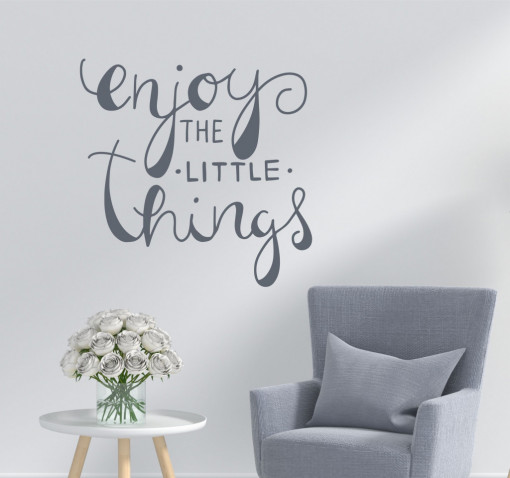 Enjoy little things - sticker decorativ