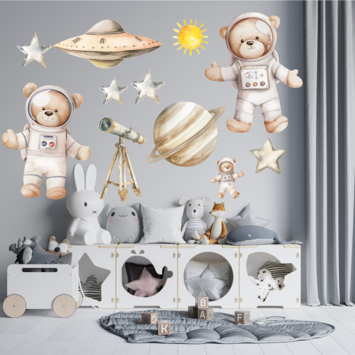 Sticker pentru copii "Ursuletul astronaut"
