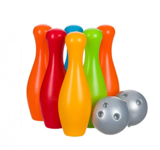 Set de bowling pentru copii, 8 piese, Multicolor