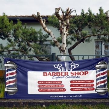 Banner personalizat - Servicii barbershop