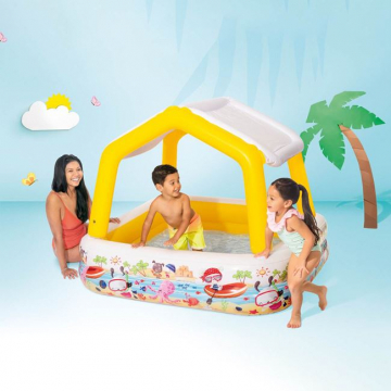 Piscina gonflabila Copii cu acoperis detasabil,157×122 cm, + 2 ani