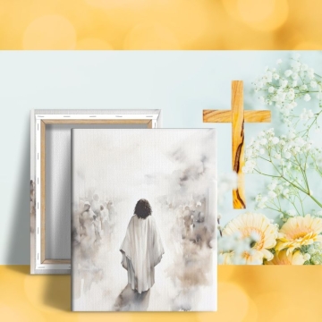 Tablou canvas Isus Hristos printre oameni