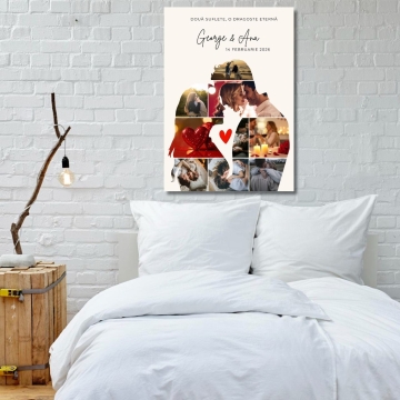Tablou canvas personalizat Doua Suflete, O Dragoste Eterna