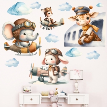 Sticker pentru copii - Echipa celor 4 piloti