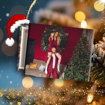 Tablou personalizat sedinta foto Craciun
