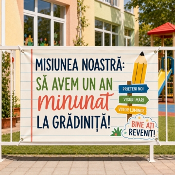 Banner personalizat - Inceput de an scolar