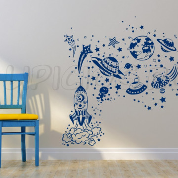 Lumea spatiala Negru, Dimensiune: 120cm X 105cm