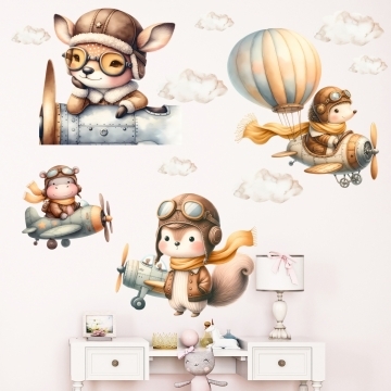 Sticker pentru copii - 4 piloti