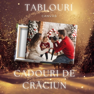 Tablou canvas personalizat Cadou Craciun 2025