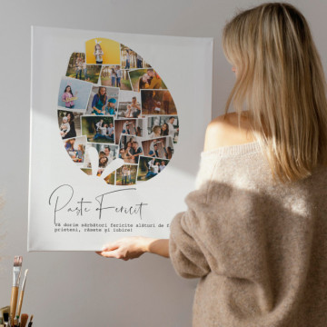 Tablou canvas personalizat - Paste fericit 20 poze