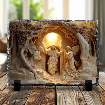 Ardezie cu Efect 3D – Invierea Domnului